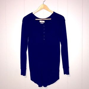 TNA Long Henley Waffle Shirt